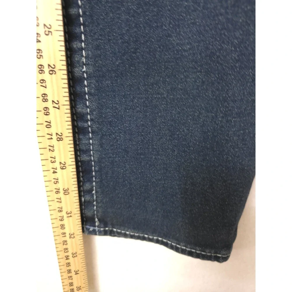 Men's True Religion Rocco Big T Flap Relaxed Skinny Jeans 36x32 700677 Dark Wash